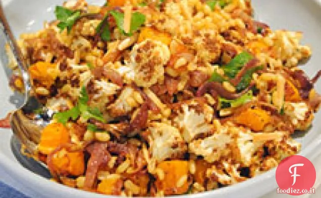 Pilaf alle bacche di Kamut con zucca e cavolfiore