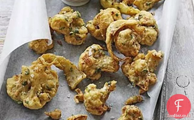 Pakoras di cavolfiore con Raita di melograno