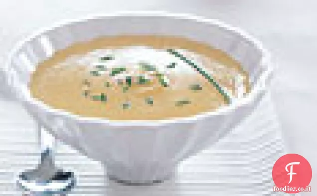 Crema di zuppa di cavolfiore con zafferano