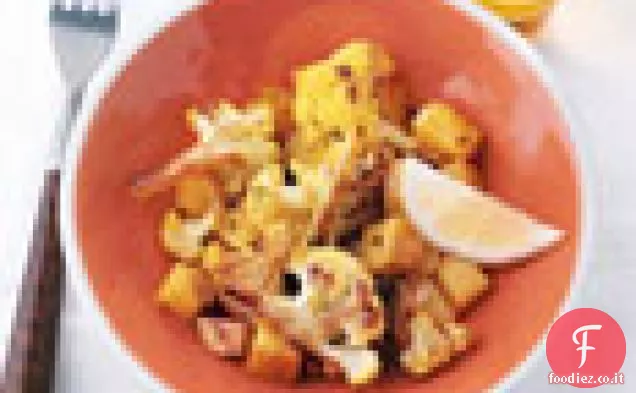 Cavolfiore speziato indiano e patate