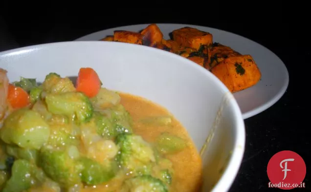 Gamberetti & Curry vegetariano