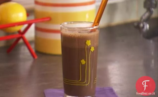 Frullato di cioccolato e banana