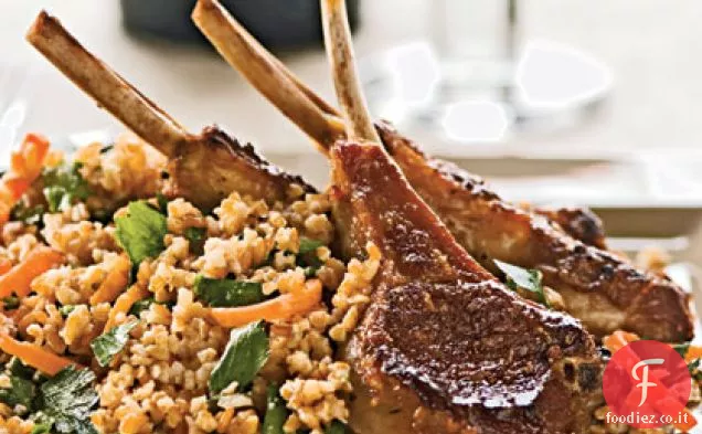 Costolette di agnello con Bulgur al limone