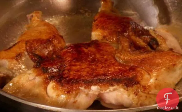 Pollo alla griglia appiattito