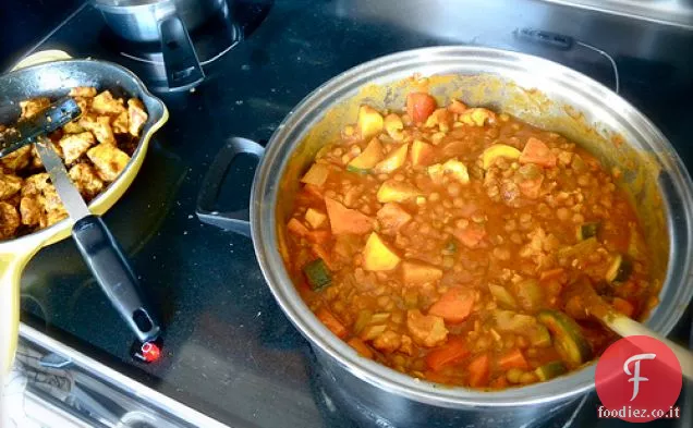 Lenticchie di cocco al curry