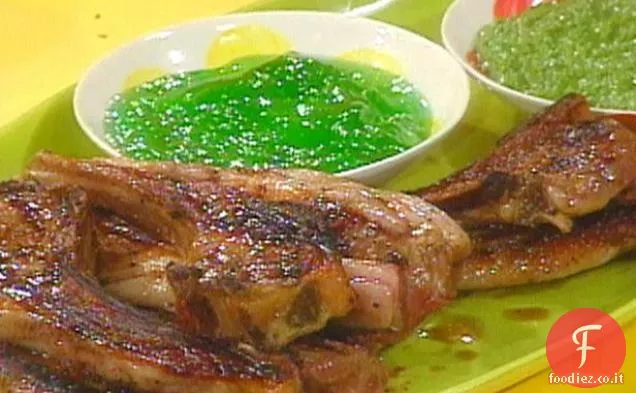 Agnello con rucola Salsa di immersione