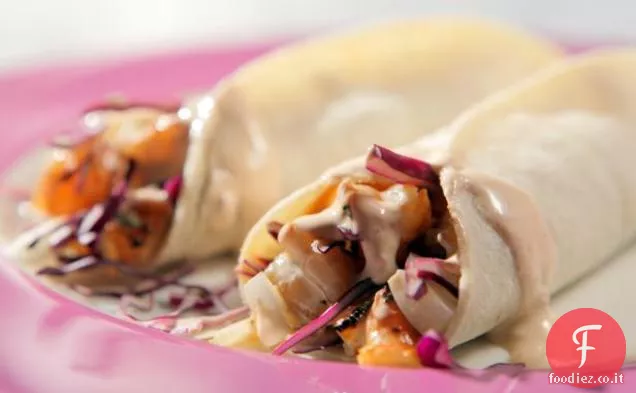 Cile Lime Gamberi alla griglia Tacos
