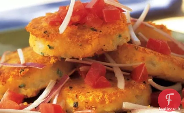 Llapingachos Ecuatorianos (Polpette ecuadoriane di patate e formaggio)