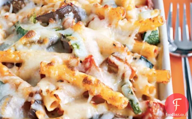 Pasta di verdure al formaggio