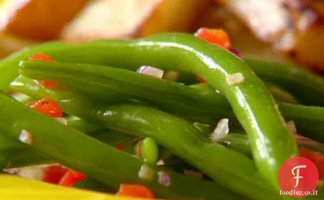 Insalata di fagioli verdi all'aglio