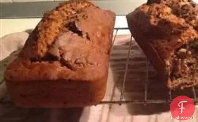 Burro di arachidi Scaglie di cioccolato Pane alla banana