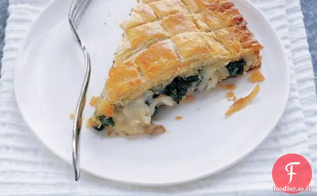 Torta di eglefino e spinaci affumicati