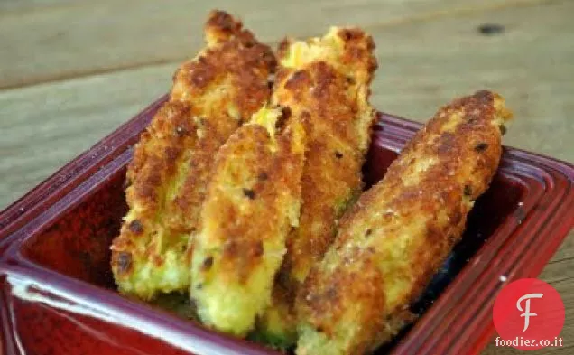 Fiori di zucca ripieni di formaggio di capra