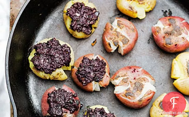 Pesto di olive Patate schiacciate