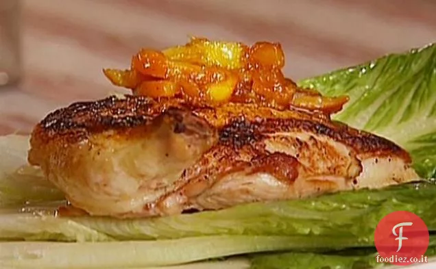 Petto di pollo arrosto con marmellata