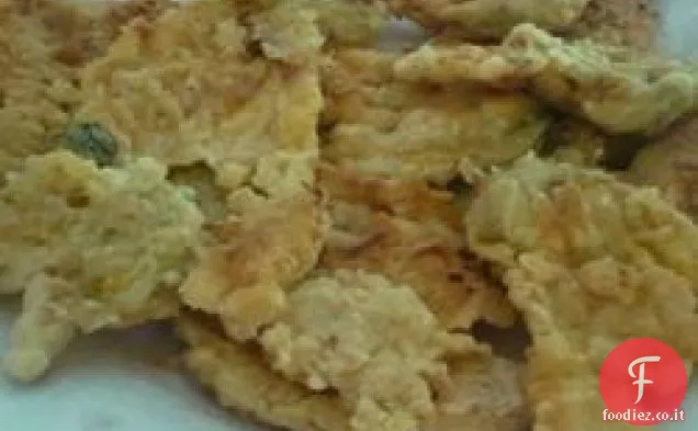 Zucchine croccanti o fiori di zucca