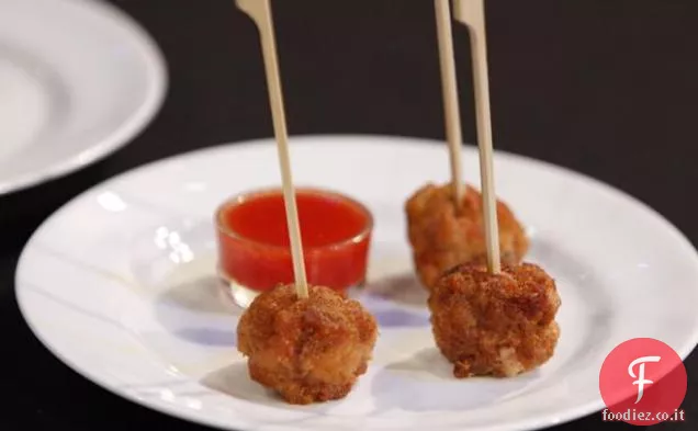 Polpette di pollo al formaggio blu