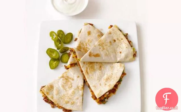 Quesadillas di patate dolci di maiale