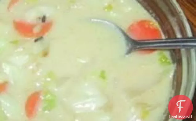 Zuppa di riso selvatico al curry