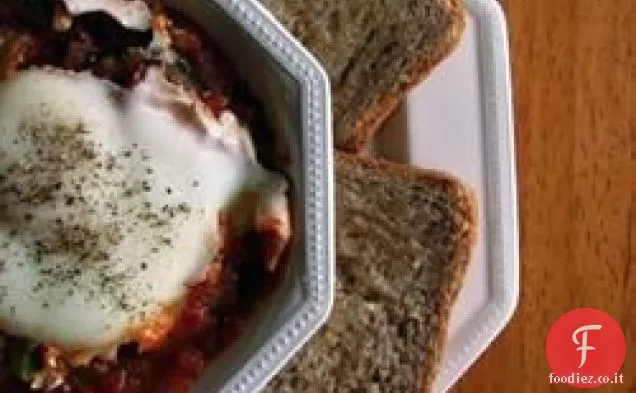 Shakshuka Medio Orientale colazione piatto