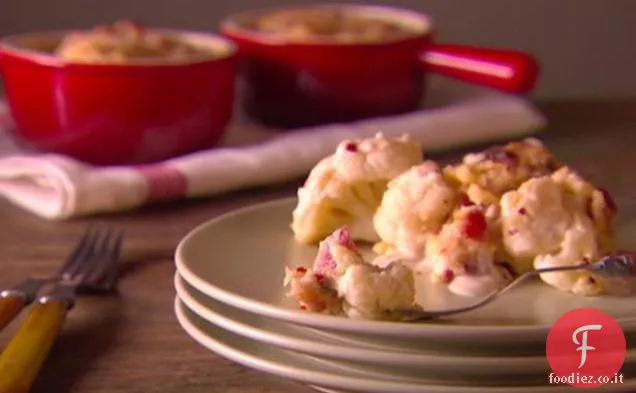 Cavolfiore arrosto con Parmigiano e Pancetta