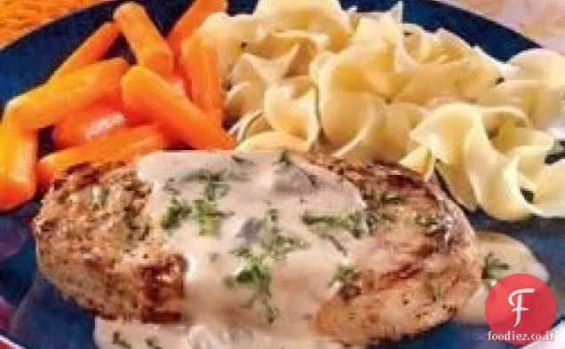 Cremoso Senape Braciole di maiale