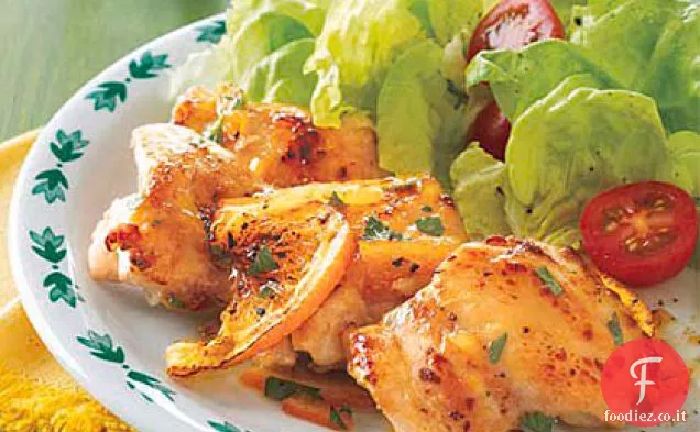 Marmellata di arance-Cosce di pollo glassate