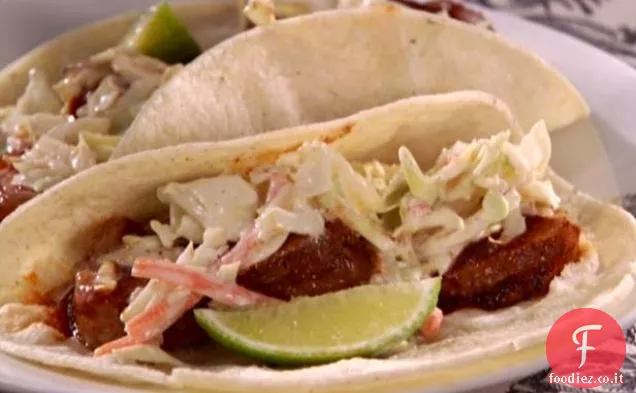 Tacos di Carnitas con Slaw piccante