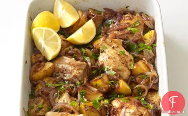 Pollo spagnolo e arrosto di patate