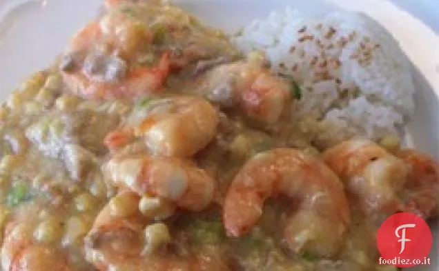 Gamberetti con salsa di aragosta