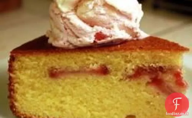Torta di fragole di farina di mais