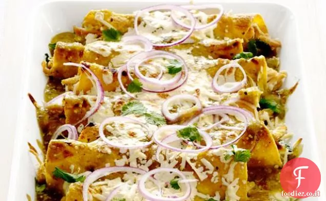 Enchiladas di pollo e formaggio
