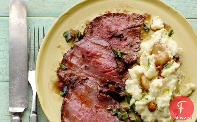 Filetto di manzo con Skordalia