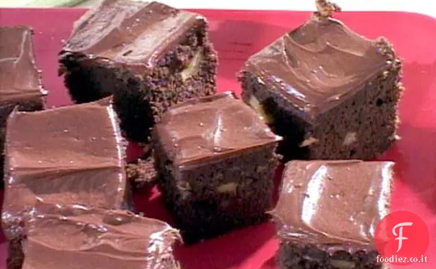 Basso contenuto di carboidrati Doppio Cioccolato Noce Brownies