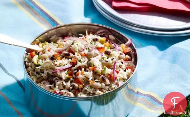 Insalata di Basmati con piselli dagli occhi neri