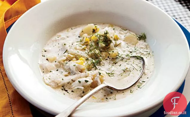 Zuppa di pesce affumicato