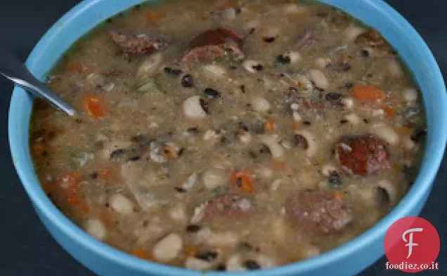 Crockpot Zuppa di piselli dagli occhi neri