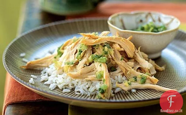Pollo con zenzero e cipolla verde Tuffo di sale