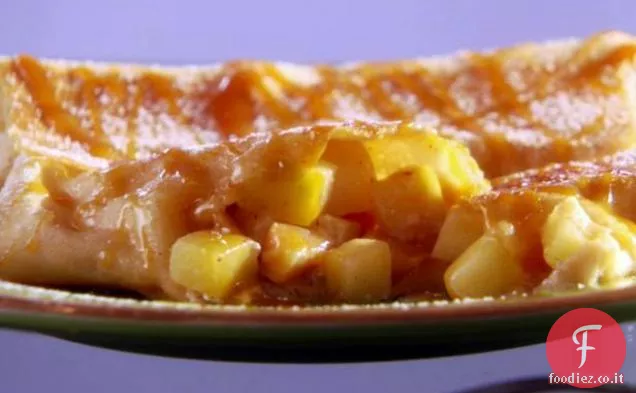 Super-semplice Mela-Cannella Dessert Crepes