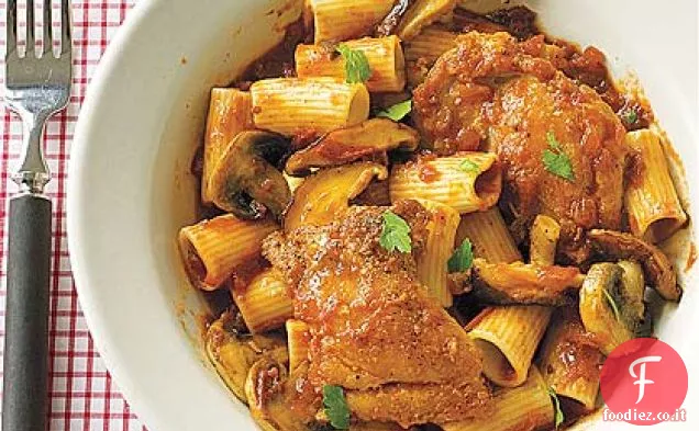 Pollo alla Cacciatora con Rigatoni