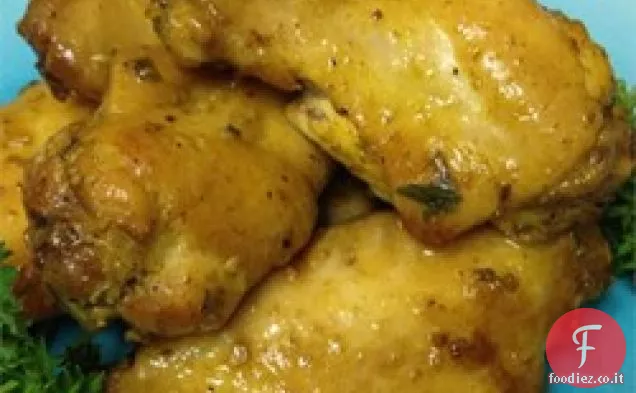 Ali di pollo Bombay