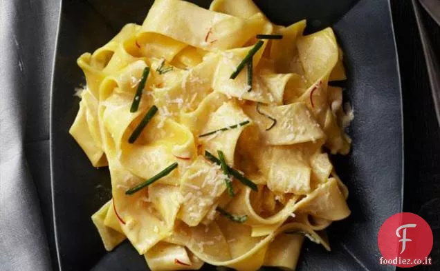 Pappardelle in Crema di Zafferano