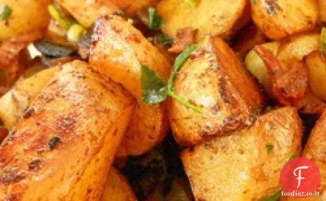 Insalata di patate arrosto glassata al balsamico