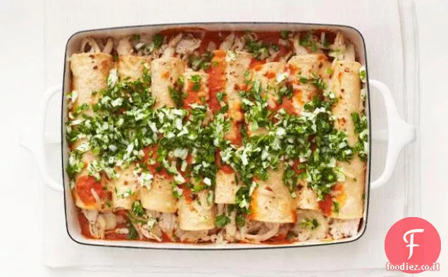 Enchiladas di pollo leggero