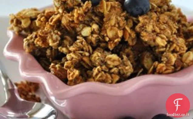 Frutta leggera e muesli di noci