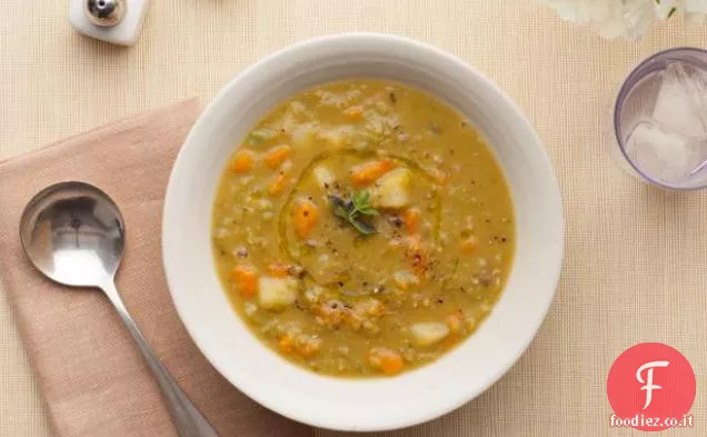 Zuppa di piselli divisa di Parker