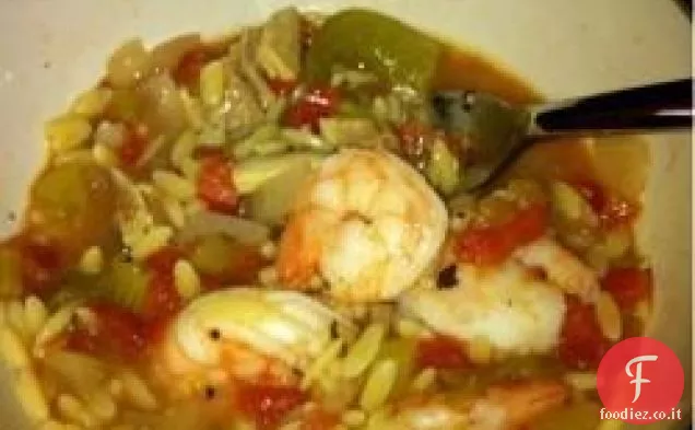 Jambalaya di gamberetti