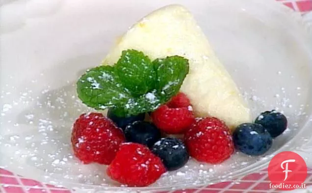 Coni di mousse al limone surgelati
