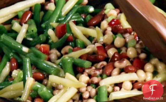 Insalata di cinque fagioli con vinaigrette di champagne