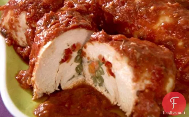 Rotolo di pollo arcobaleno